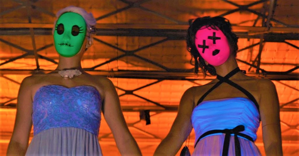 Sadie and McKayla in masks