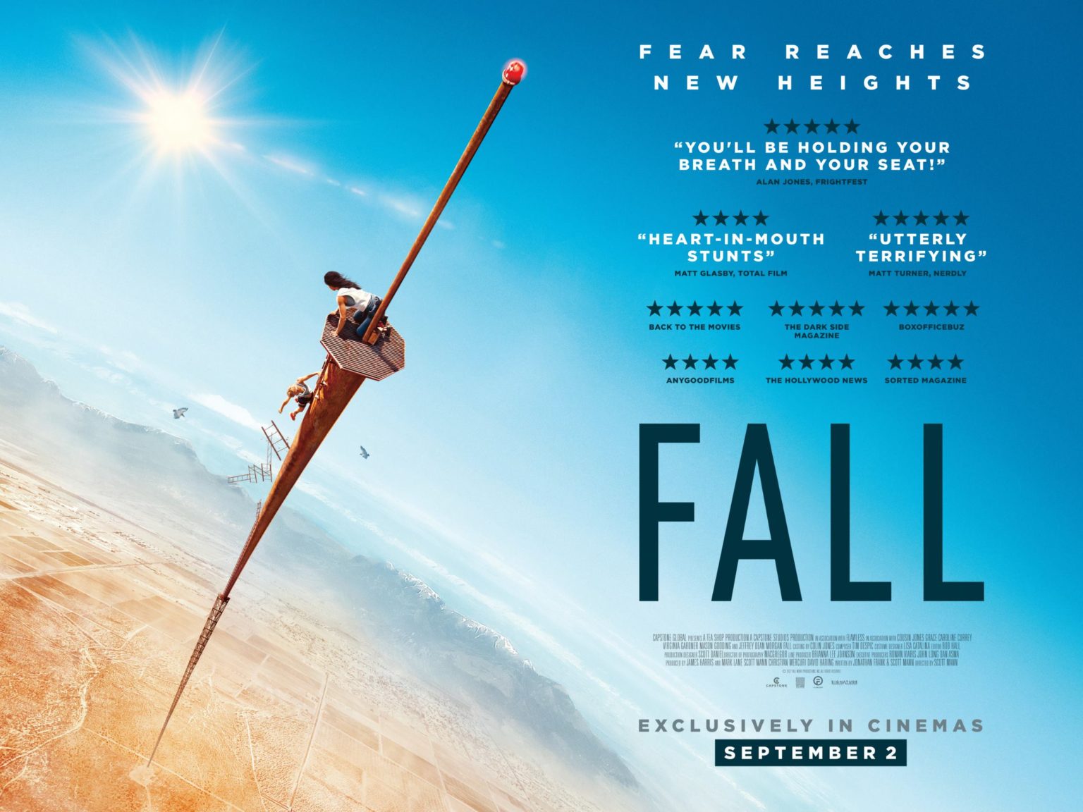 Fall (2022) Film Review It's Lonely at the Top