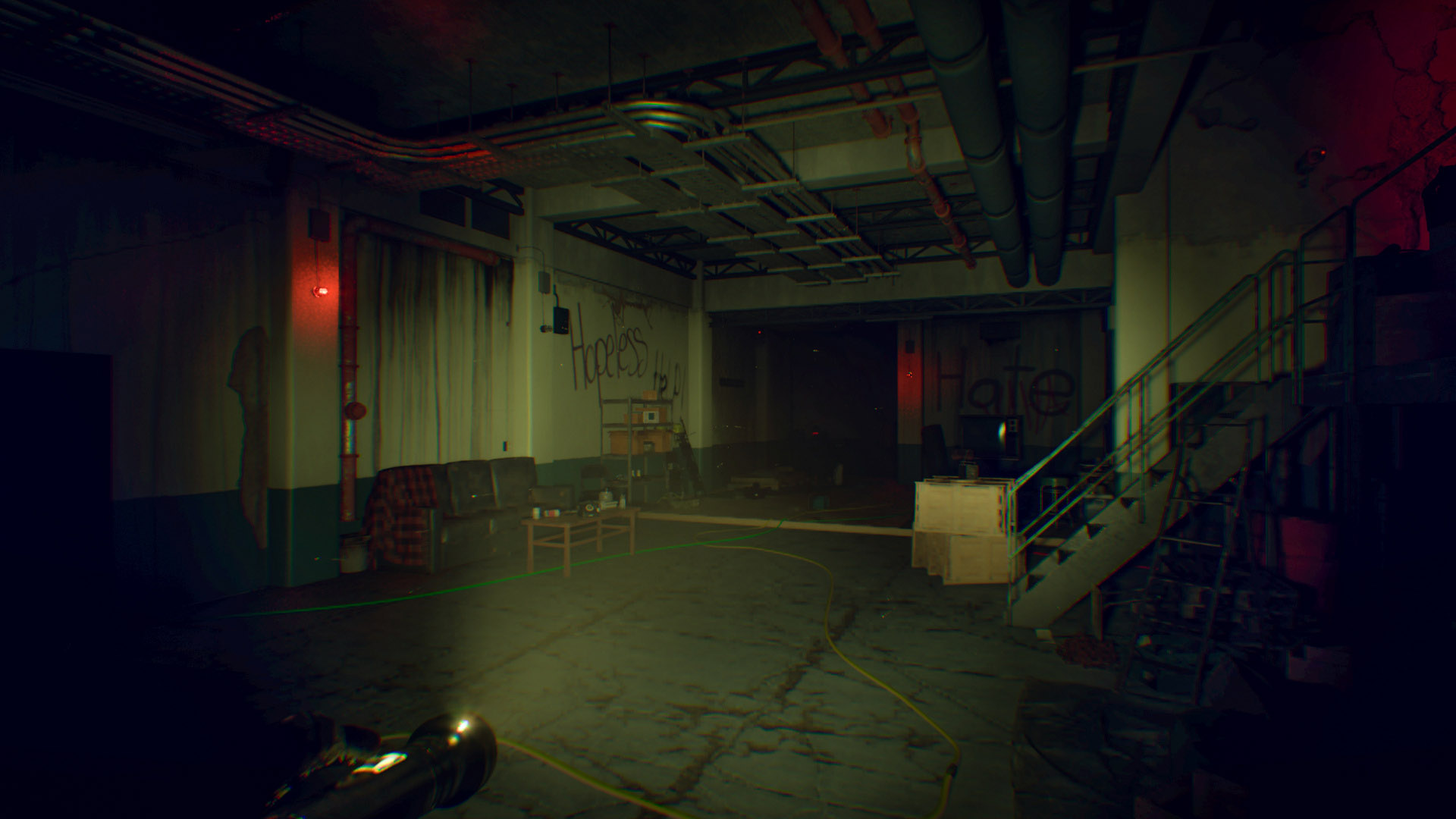 The dilapidated bunker in which you built the make-shift holding cell to question your captive on your daughter's murder